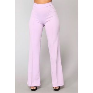 Victoria High Waisted Dress Pants - Lavender